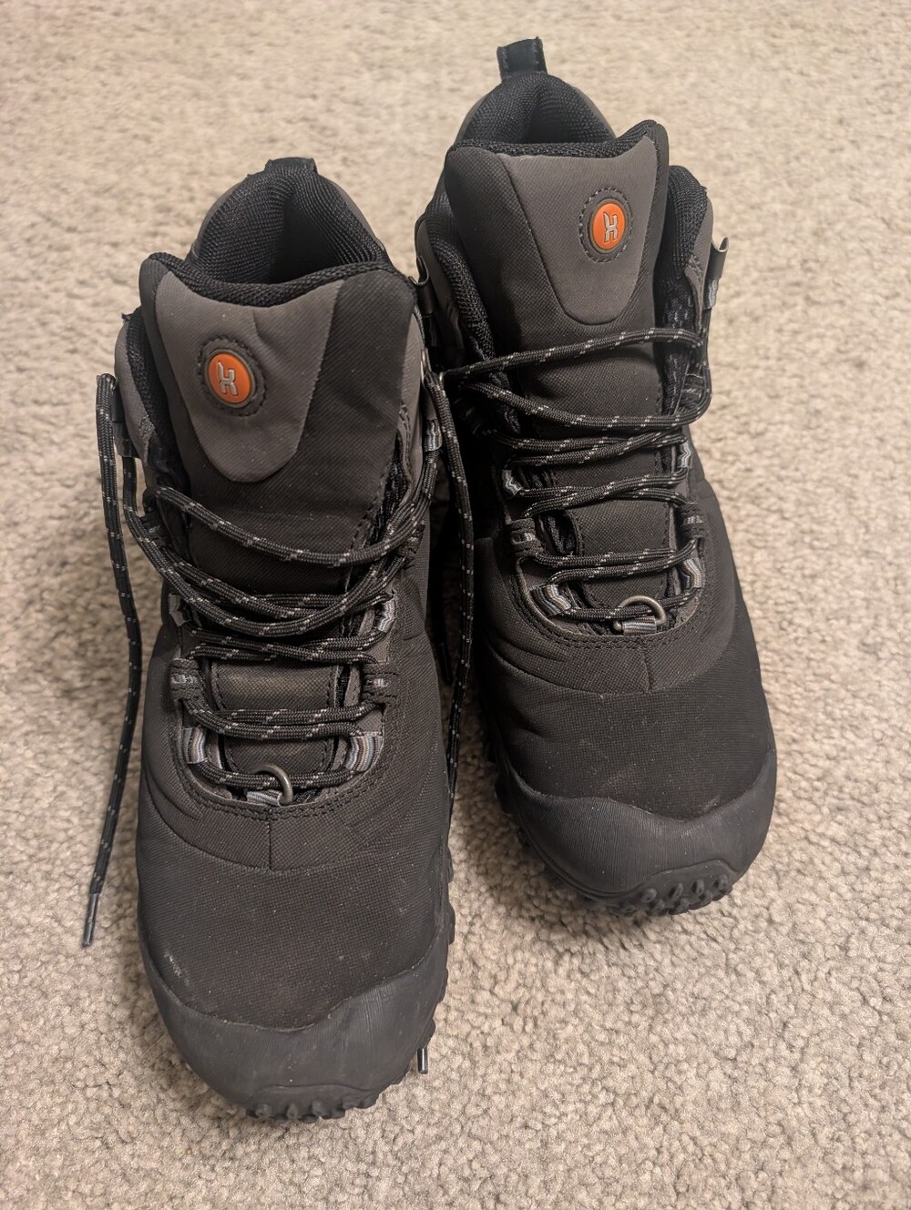 Xpeti HikePro Women's Black Waterproof Hiking Boots Size 9.5 Fits 8.5